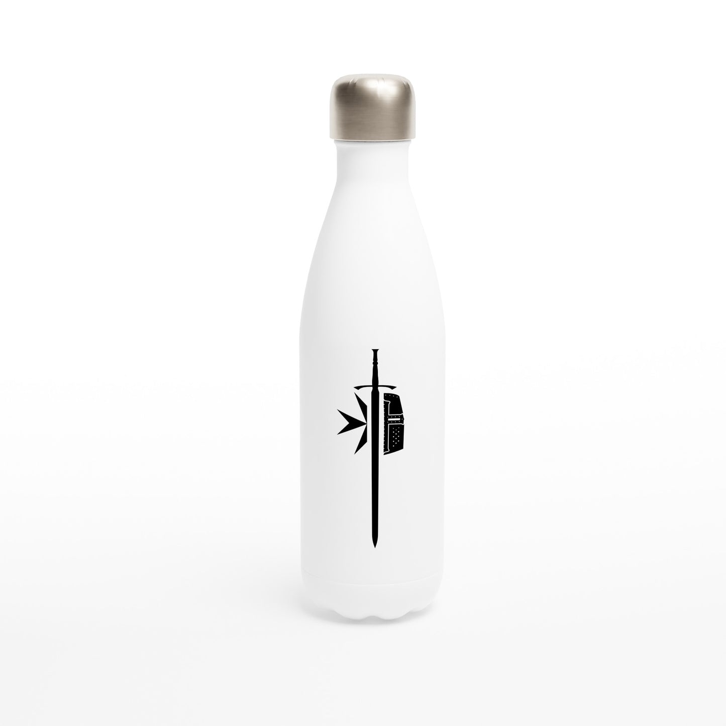 Logo Collection - White 17oz Stainless Steel Water Bottle