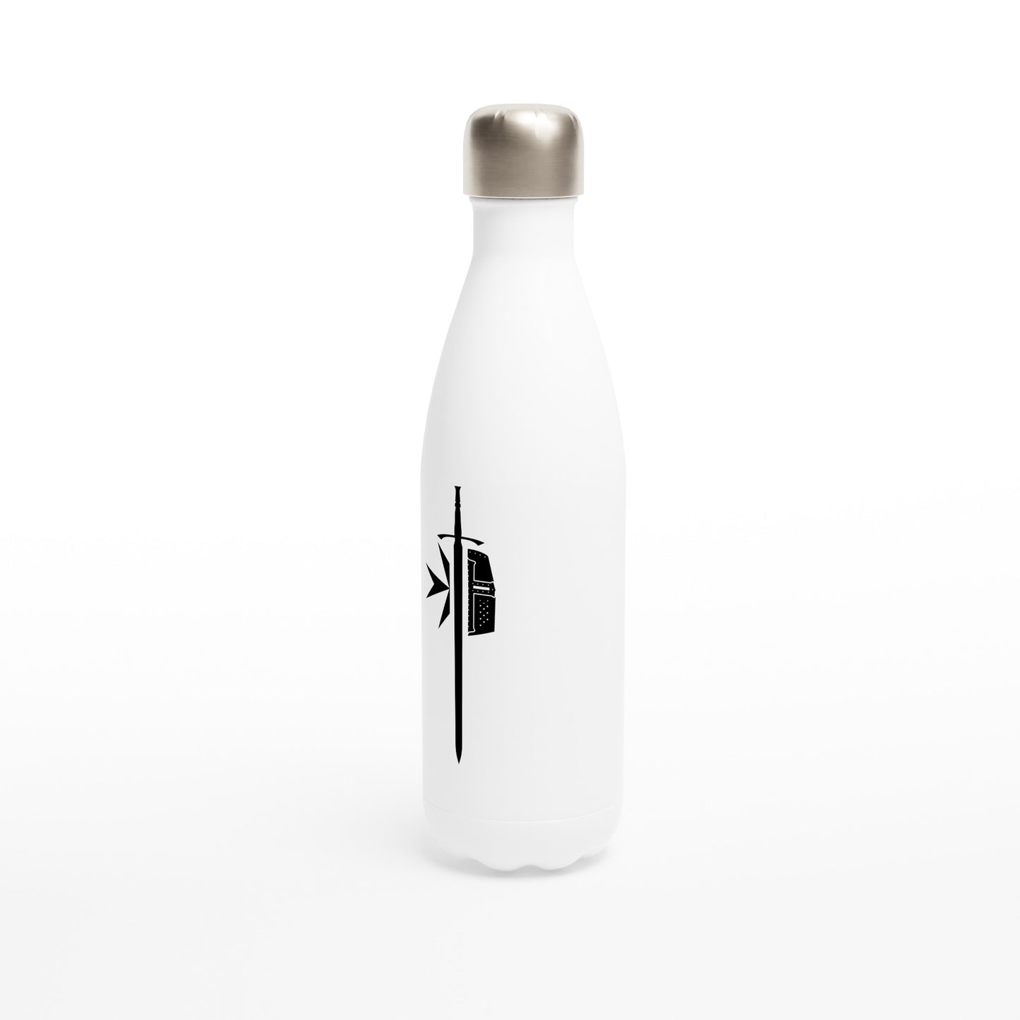 Logo Collection - White 17oz Stainless Steel Water Bottle