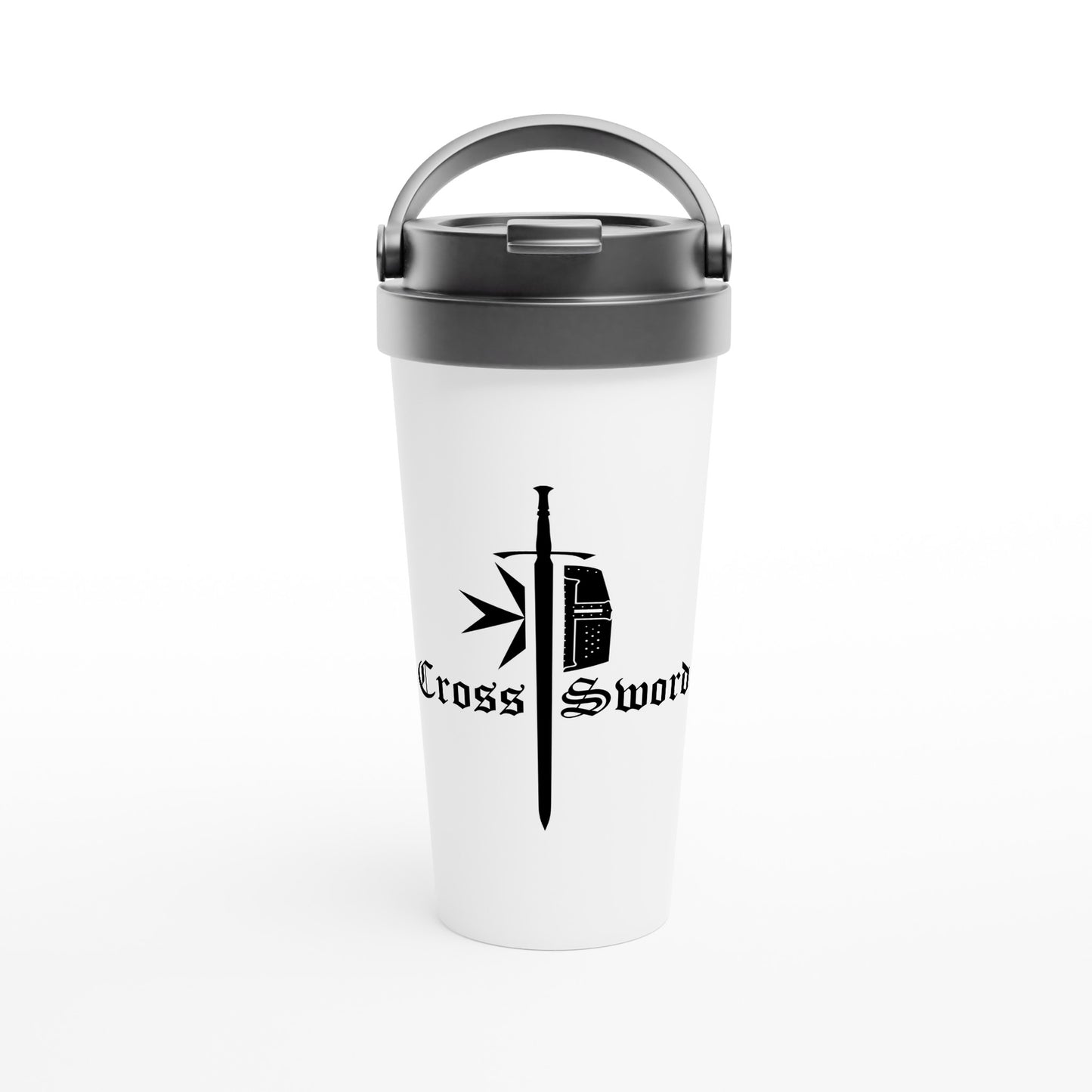 Logo Collection - White 15oz Stainless Steel Travel Mug