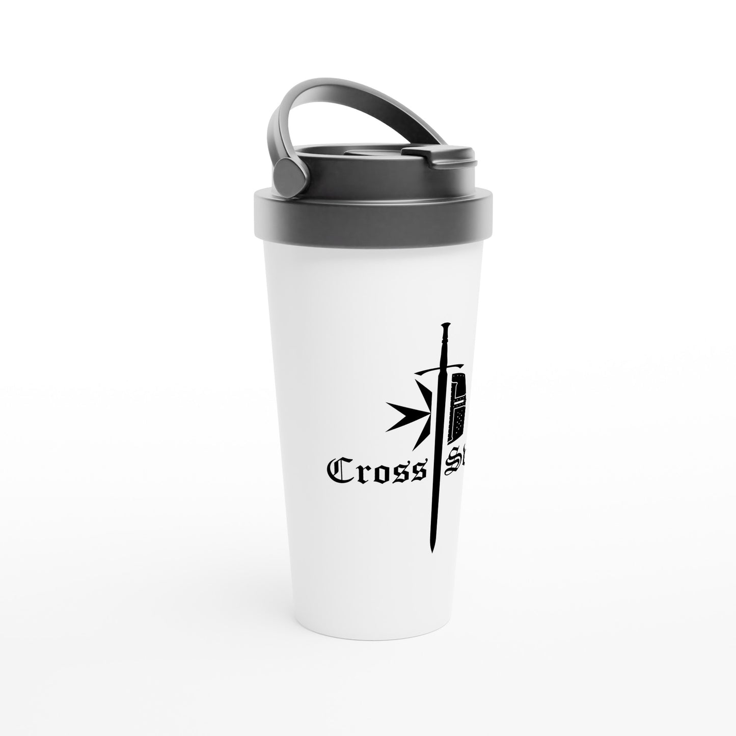 Logo Collection - White 15oz Stainless Steel Travel Mug